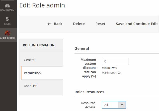 POS user permissions