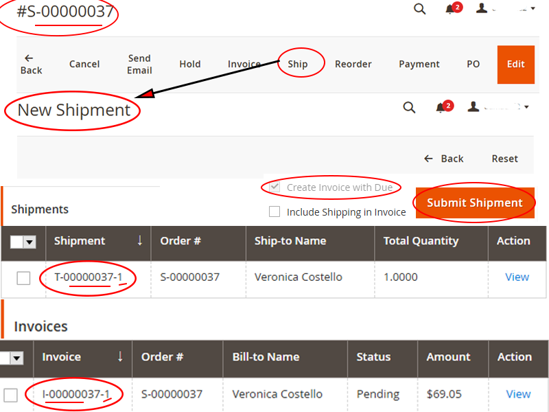 Invoice & Shipment Overview